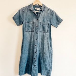 Madewell XXS Denim Shirt Dress